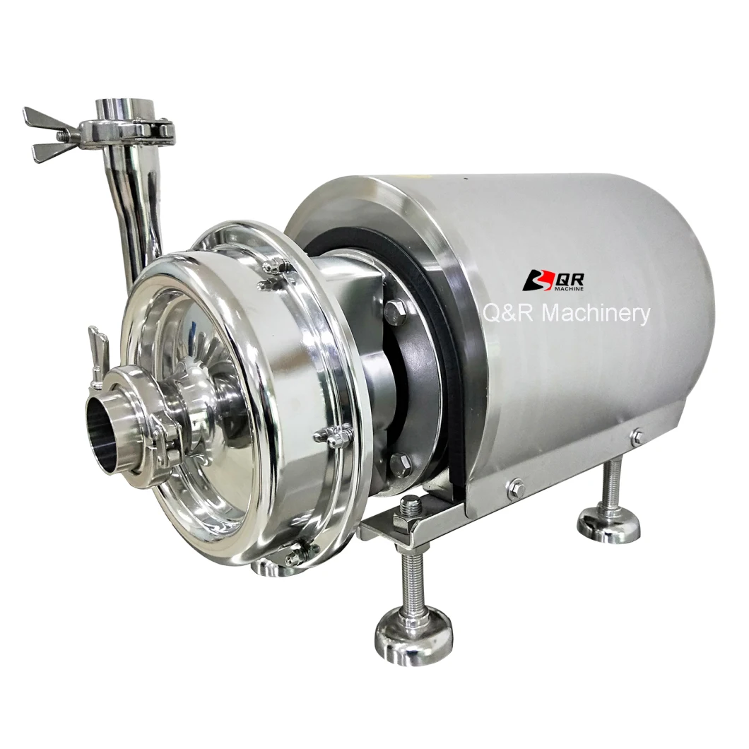 Food Grade High Pressure High Flow Rate ABB Motor Sanitary Stainless Steel Centrifugal Milk Pump