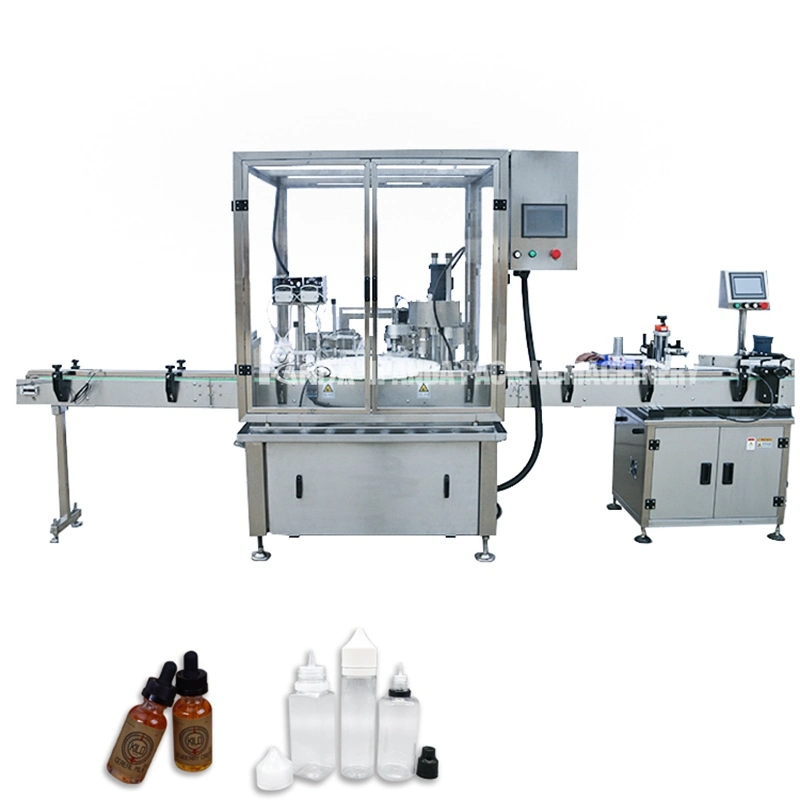 Automatic Peristaltic Pump Rotary Type Dropper Bottles Filling Capping Machine