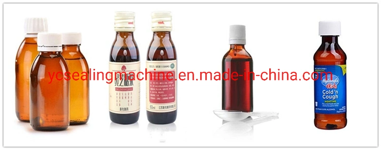 4 Heads Small Bottle 2ml-500ml Piston Peristaltic Pump Alcohol Gel Pharmaceutial Filling Capping Machine