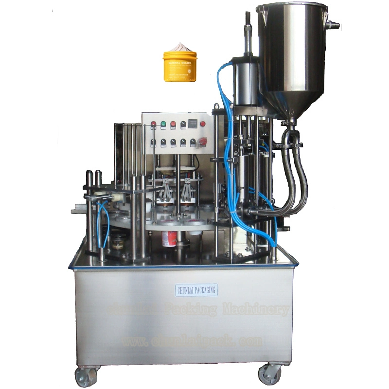 Automatic Scrub Body Grinding Plaster Plastic Cup Filling Packaging Sealer