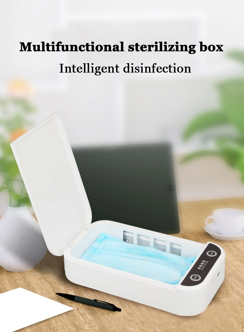 Home Cleaning Phones Face Mask Disinfection UV Smartphone Sterilizer Box Aromatherapy Sanitizer Disinfection Box Nanotechnology
