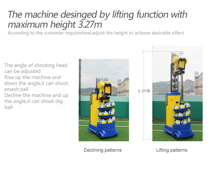 High Quality Intelligent Volleyball Training Machine Smart Remote Control Multi Function Feeder
