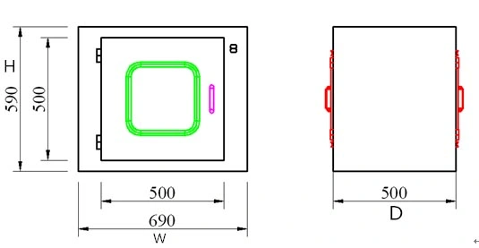 Dynamic Pass Box for Clean Room, Laminar Air Flow for Clean Box Room