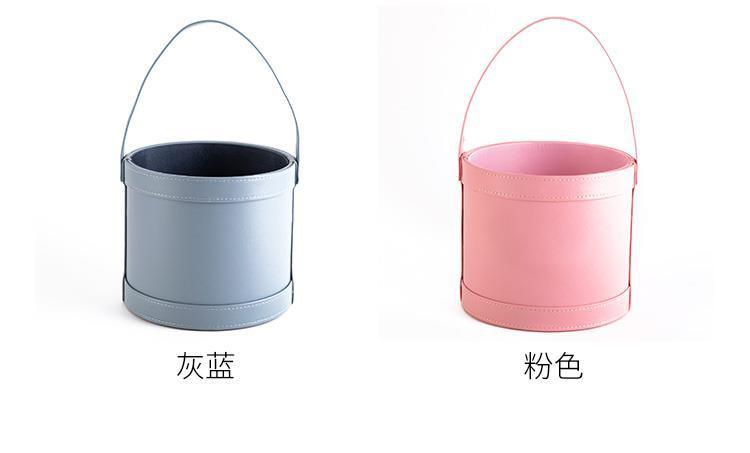 High Quality Ins Flower Box, Round Leather Boxes, Ins Paper Box