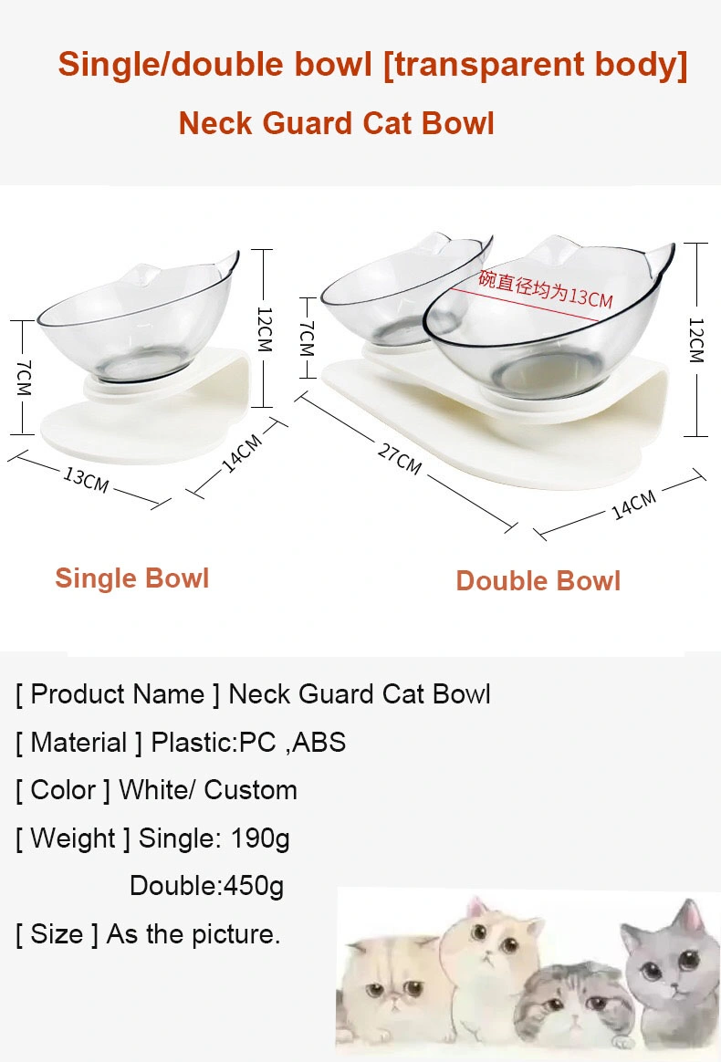 Direct Factory Double Cat Bowls Pet Bowls Feeders Food and Water Bowls