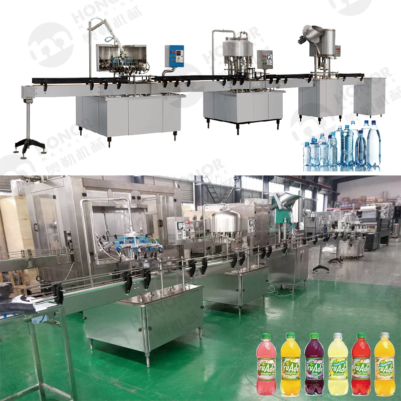 High Efficiency Automatic Water Fountain Vat Purified Water Seal Label Filling Machine