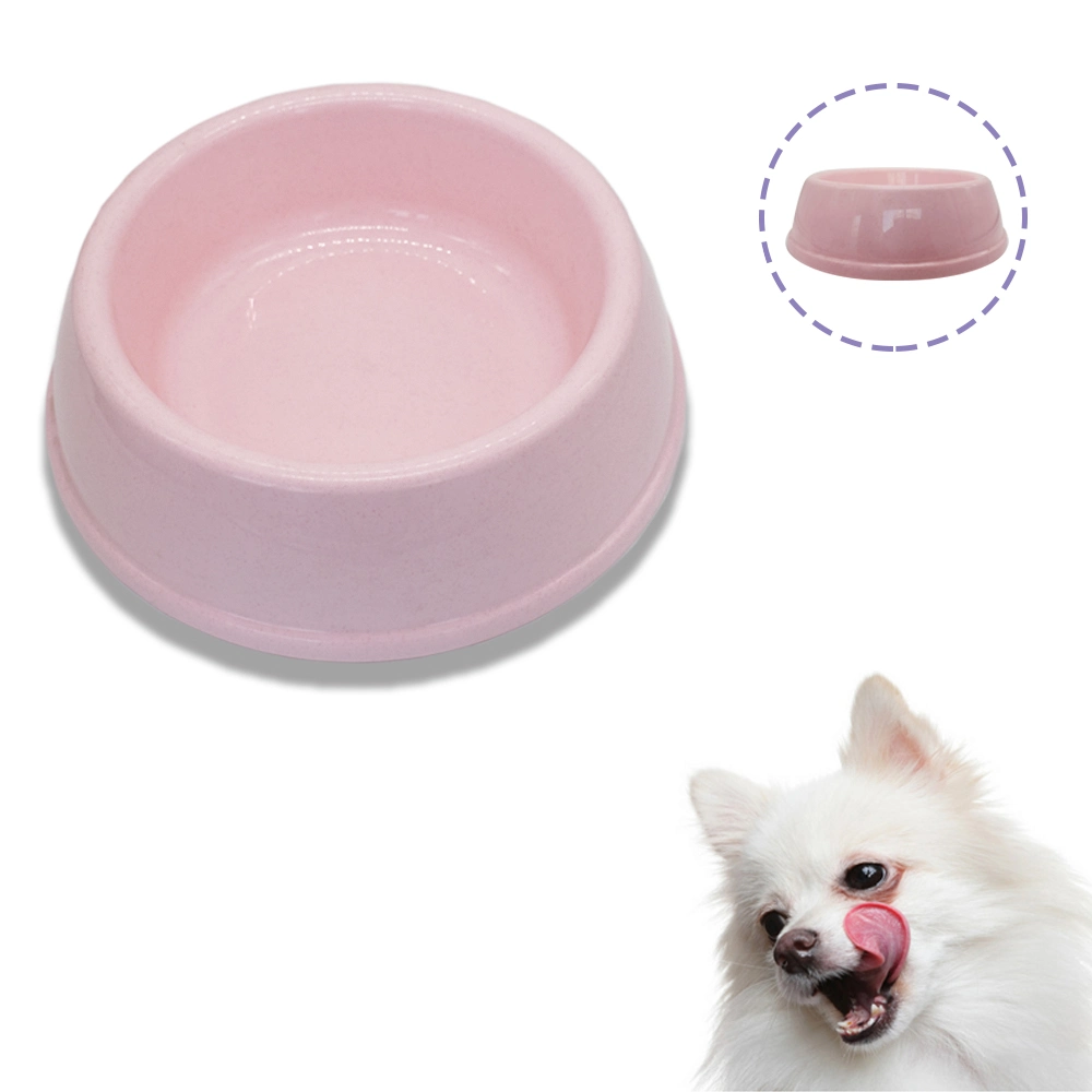 Pet Products Factory Feeder Eating Pet Dog Cat Food Plastic Candy Color Bowl Pet Supply