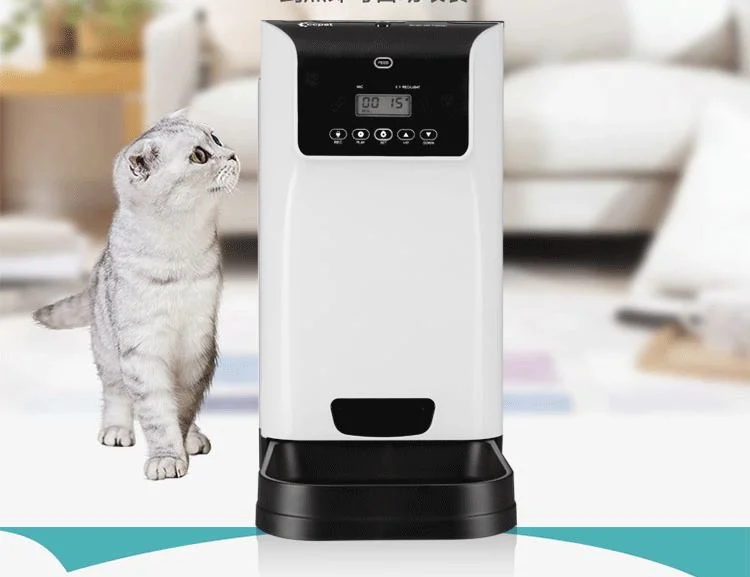 Pet Automatic Feeder Timed Ration Cat and Dog Universal Feeder Intelligent Recording of Food Bowl