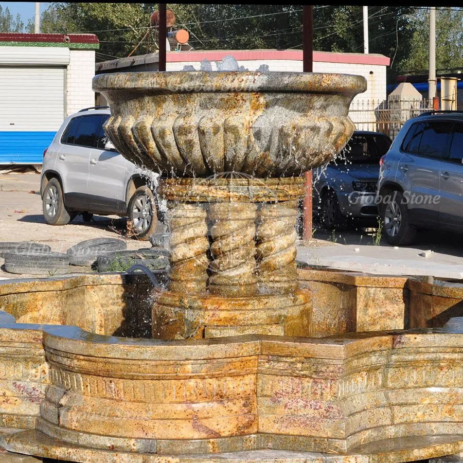 Column Granite Fountain Water Pool Fountain (GSF-120)