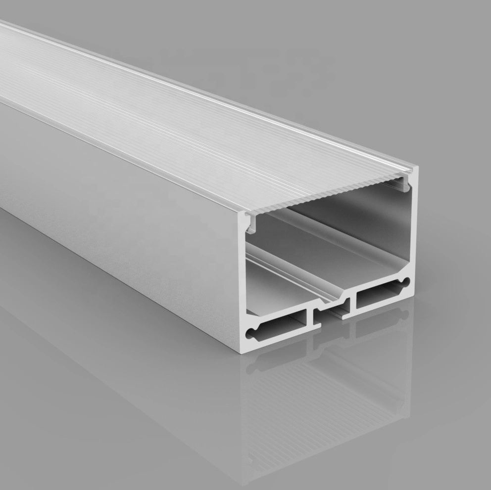 Extra Large Rectangular LED Profile with Opal / Milky White Cover