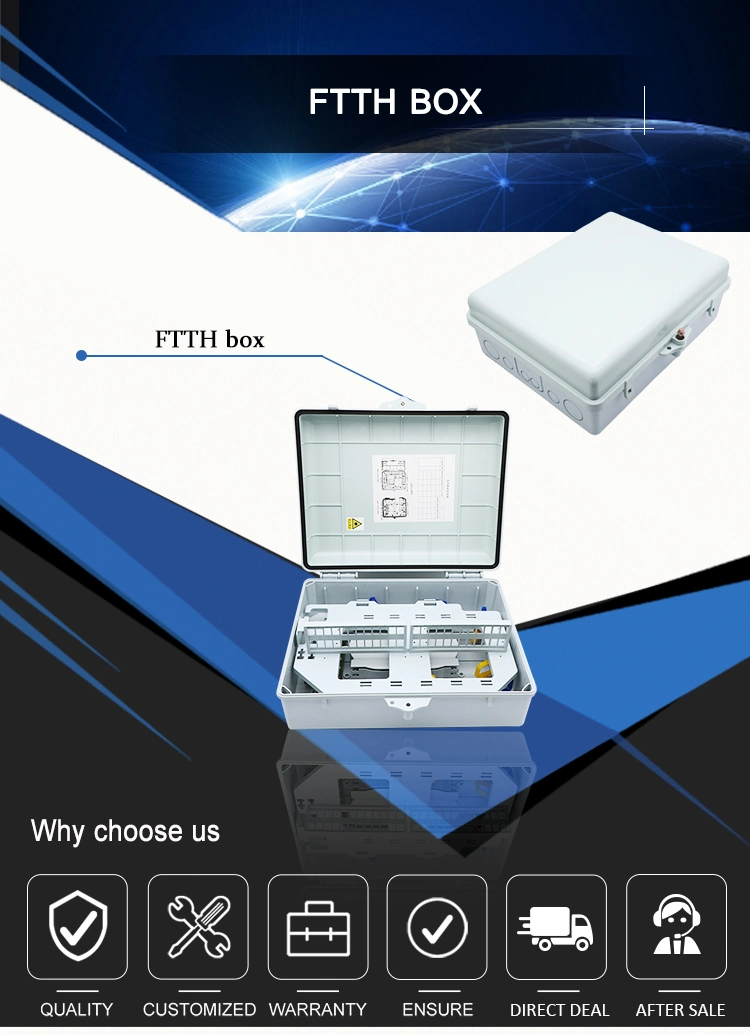 Nice Price 4 Ports Terminal Box Fiber Optic Distribution Box with Splitter FTTH Box