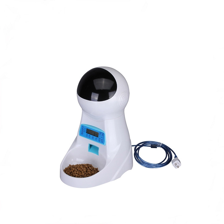 Battery Powered Pet Feeder 2.5L Time 8s Recording Cat and Dog Feeding Equipment Pet Tableware