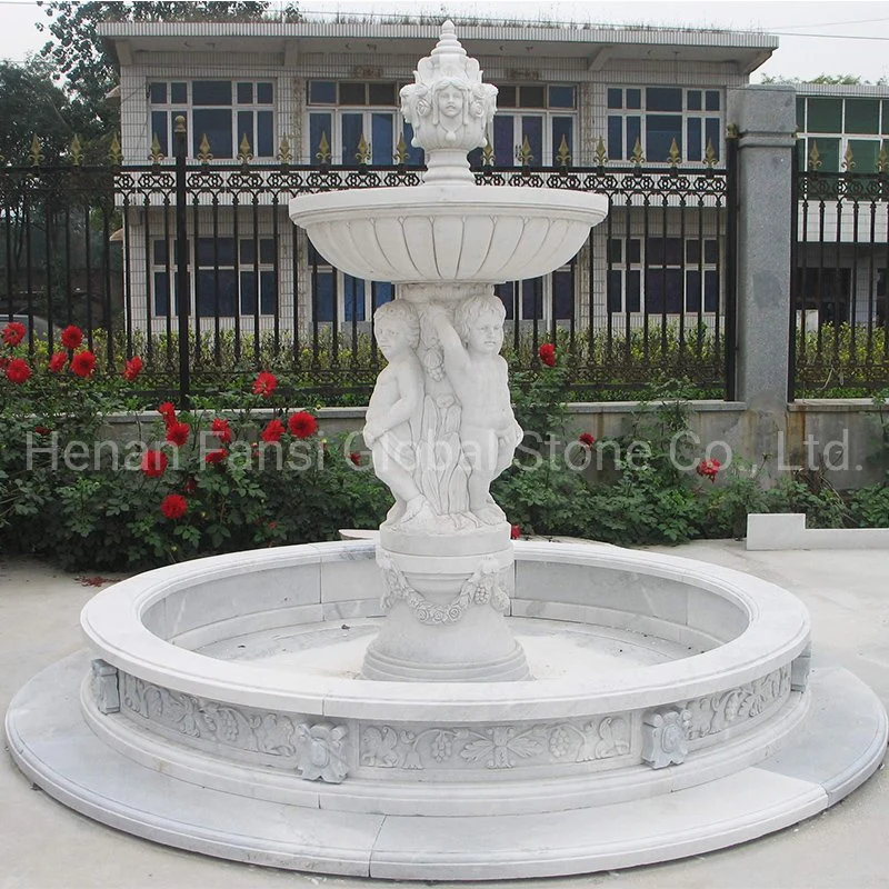 Outdoor Fountain Stone Garden Water Fountain for Decoration (GSF-520)