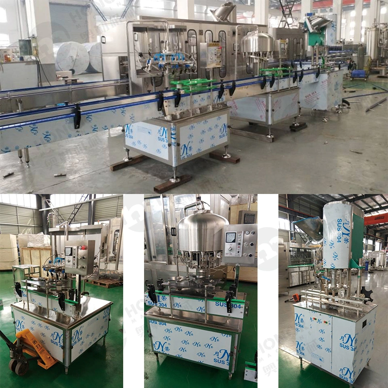 High Efficiency Automatic Water Fountain Vat Purified Water Seal Label Filling Machine