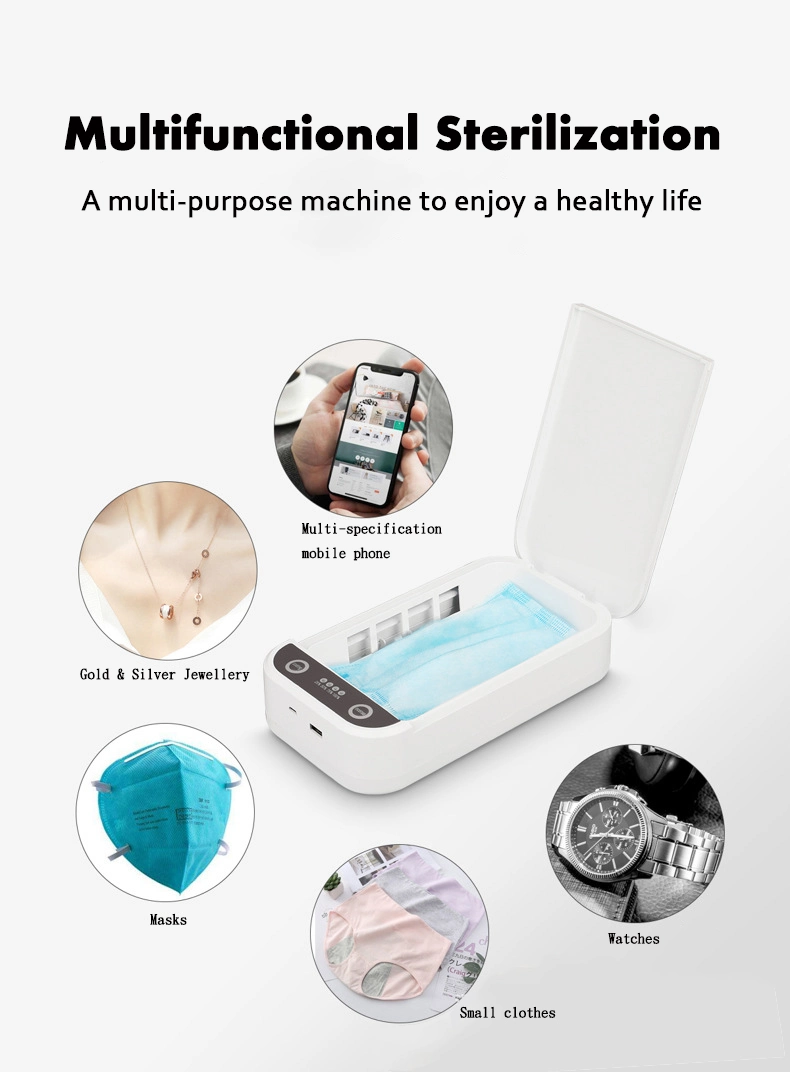 Home Cleaning Phones Face Mask Disinfection UV Smartphone Sterilizer Box Aromatherapy Sanitizer Disinfection Box Nanotechnology