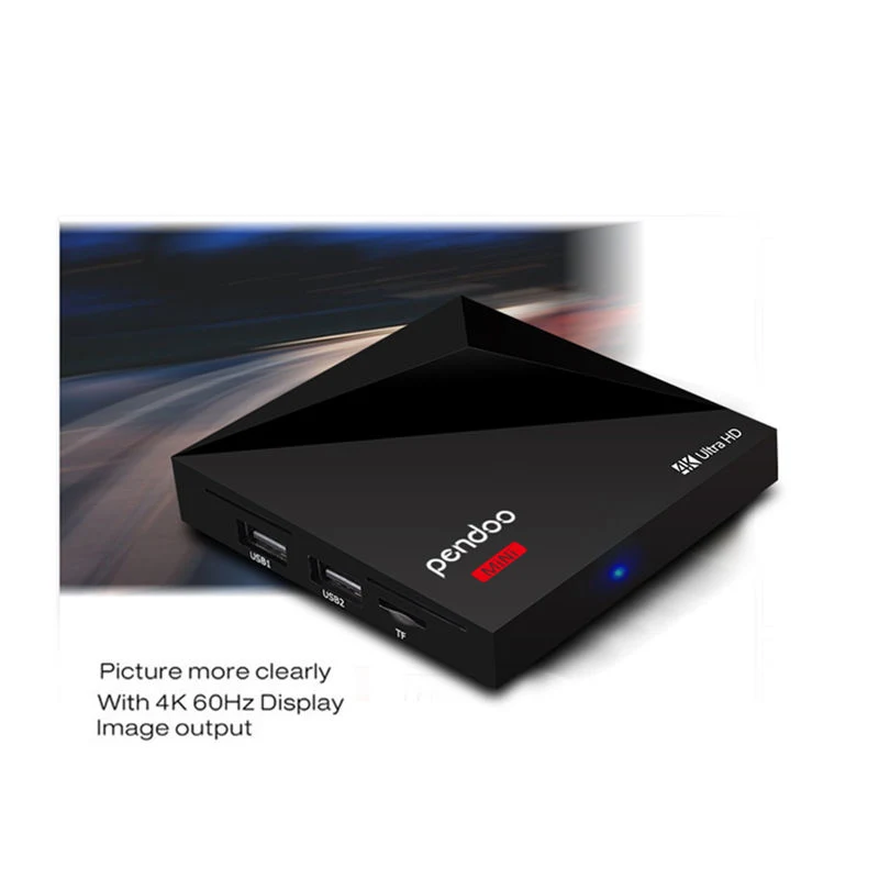 Android 8.1 Pendoo Mini Smart TV Box IPTV Apk Set Top Box WiFi Smart TV Box