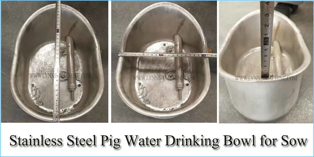 304ss Pig/Sow Waterer Drinker Bowl with Automatic Water Level Control