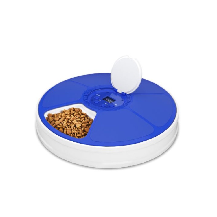 6 Parts Plastic Dog and Cat Timed Feeder