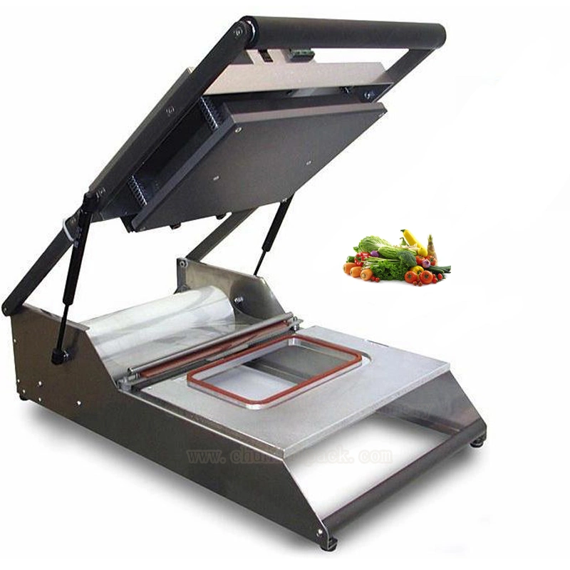 Manual Fresh Vegetable Fruit Box Tray Packing Machine Heat Sealer