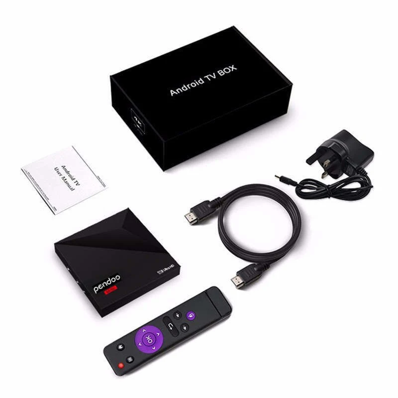 Android 8.1 Pendoo Mini Smart TV Box IPTV Apk Set Top Box WiFi Smart TV Box