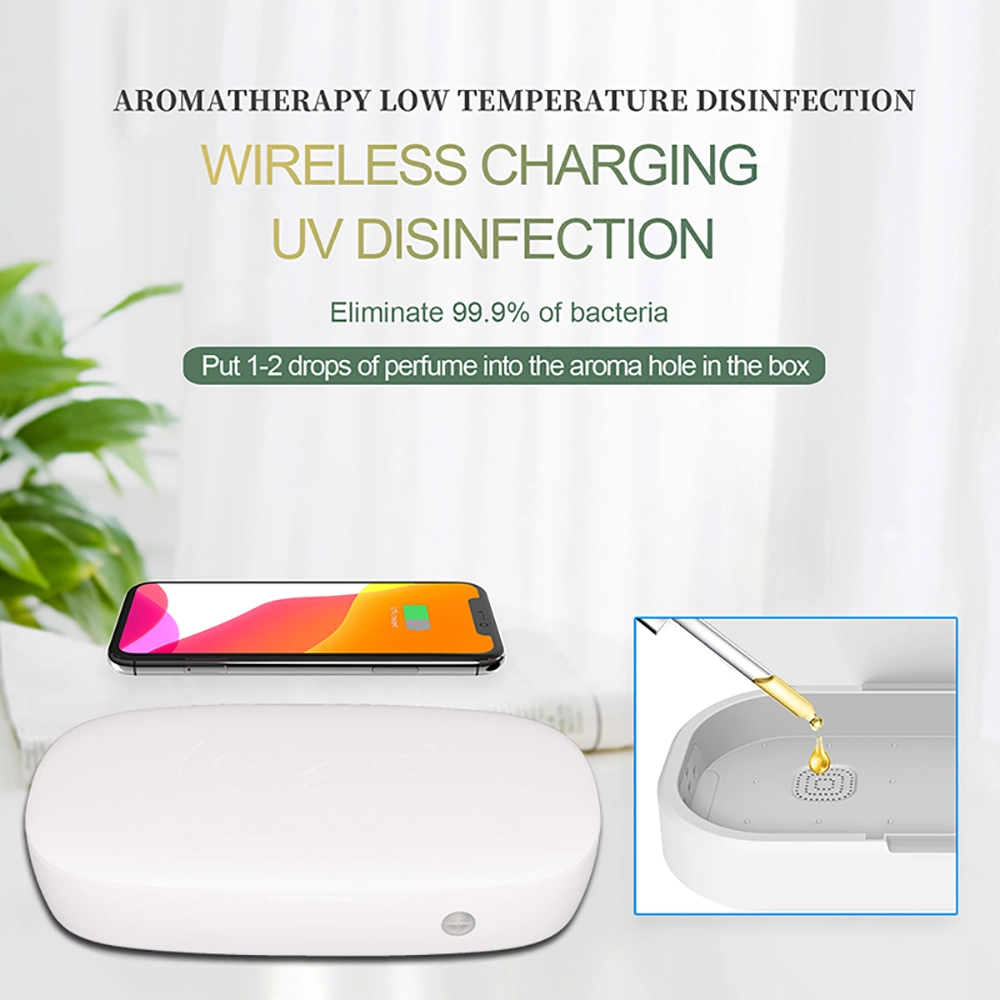 LED UVC Sterilizer Box Wireless Charging Ultraviolet Portable Sanitizer Box UVC Cell Phone Clean Disinfection Box