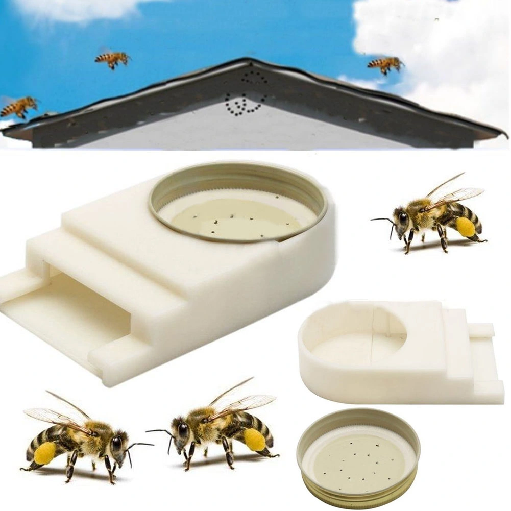 New Portable Plastic Bee Entrance Water Feeder Mayitr Beehive Honey Bee Hive Beekeeping Equipment Beekeeper Tool 140* 85 * 83 mm