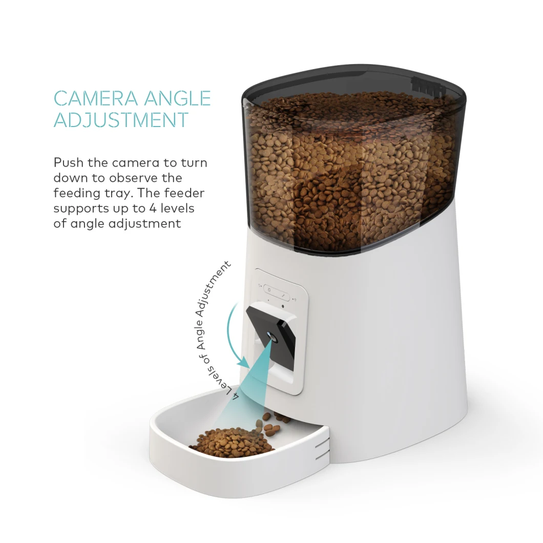 6L Timed Cat Feeder with Camera by Schedule Remote Control
