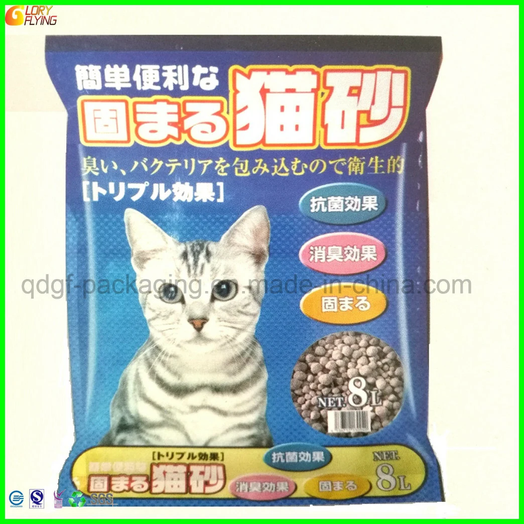 Cat Litter Plastic Packaging Bag Printing Food Bag for Pet with Zipper