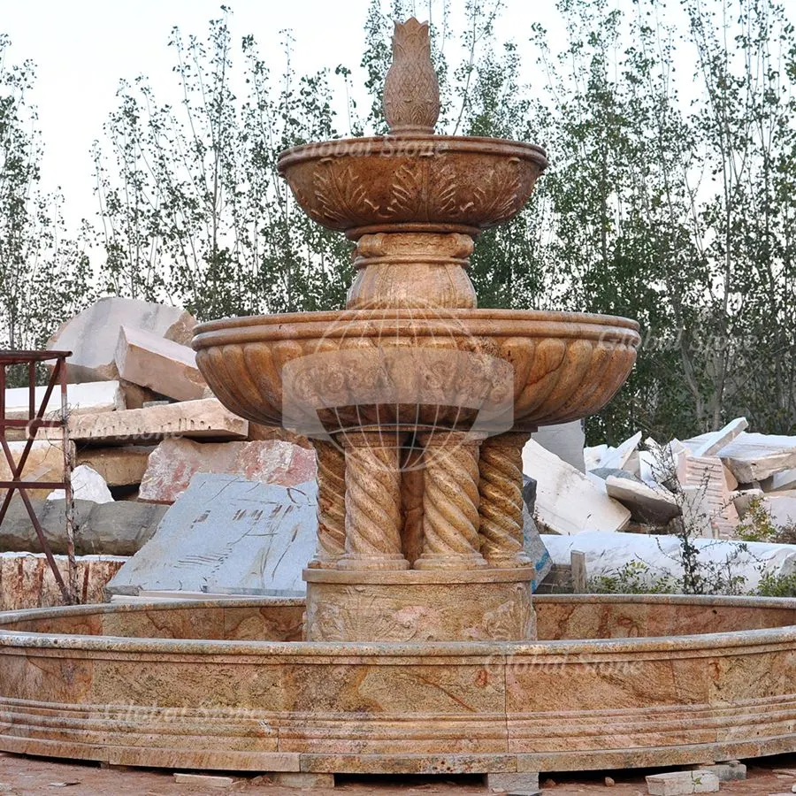 Column Granite Fountain Water Pool Fountain (GSF-120)