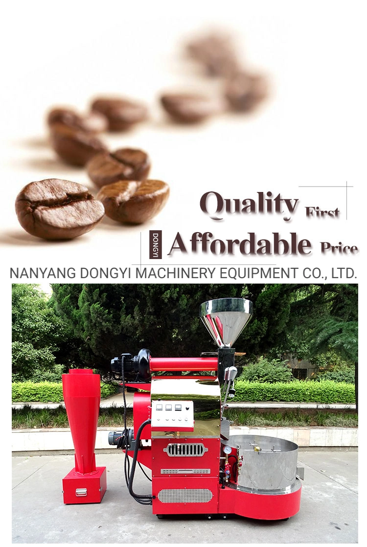 Dongyi Gas Coffee Roaster 6kg 10kg 12kg/Stainless Steel Drum Coffee Roaster with CE Certificate