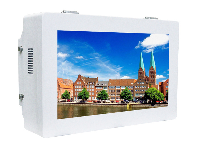 Outdoor Wall Mount Advertising Machine 32 Inch Wall Mount Hot Networking 1080P HD Cable Interactive Monitor Card Linux Screen Computer Network Wall Mount