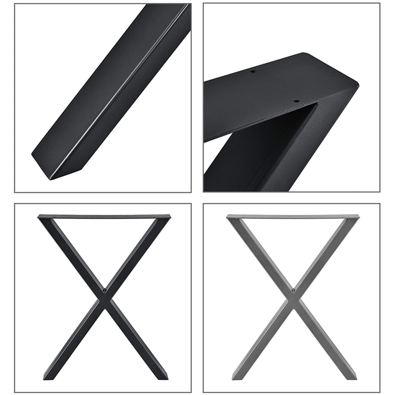 Black Metal 8 Sizes Available Square Coffee Dining Table Legs