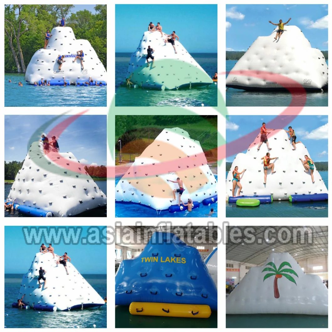 Inflatable Floating Iceberg Climbing Wall / Floating Inflatable Climb / Inflatable Floating Iceberg Island