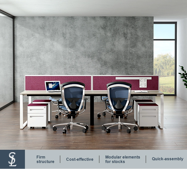 high End Low Price Office Cubicle Workstation Tables for Staff Divider Workstation