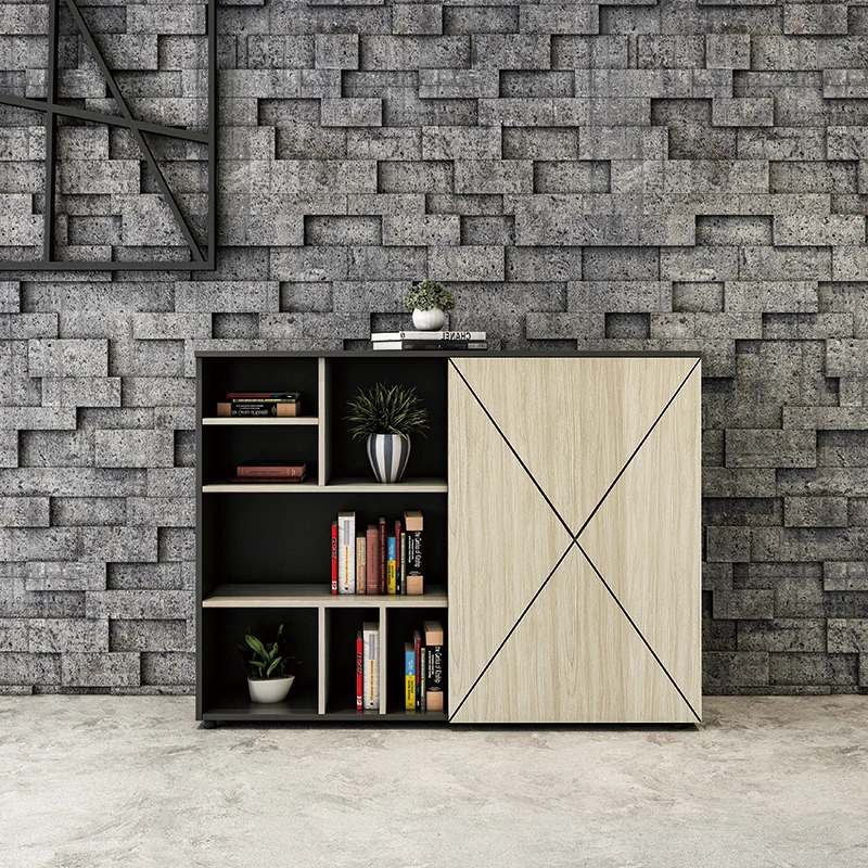 School Modren Office Wall Corner Storage Book Shelves New Design of File Cabinet