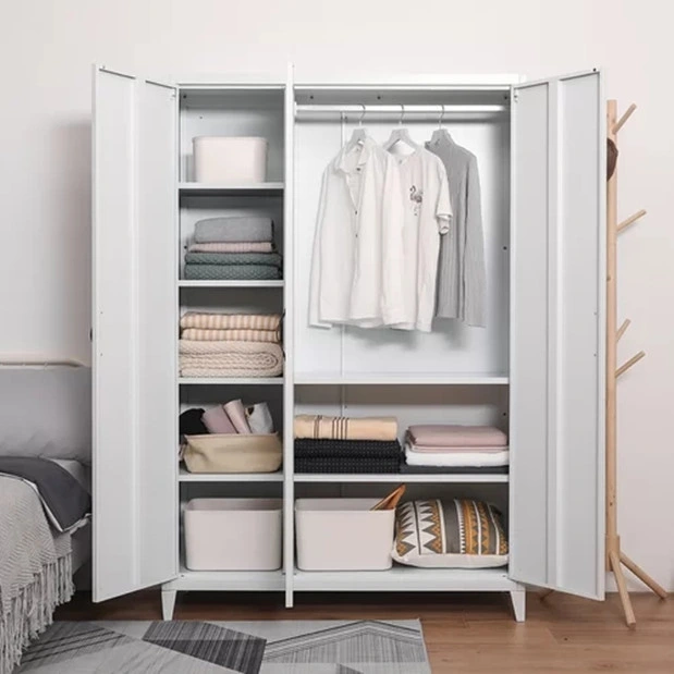 Living Room Furniture New 3 Door Steel Cabinets Adjust Locker Shelves Modern Armoires and Wardrobes