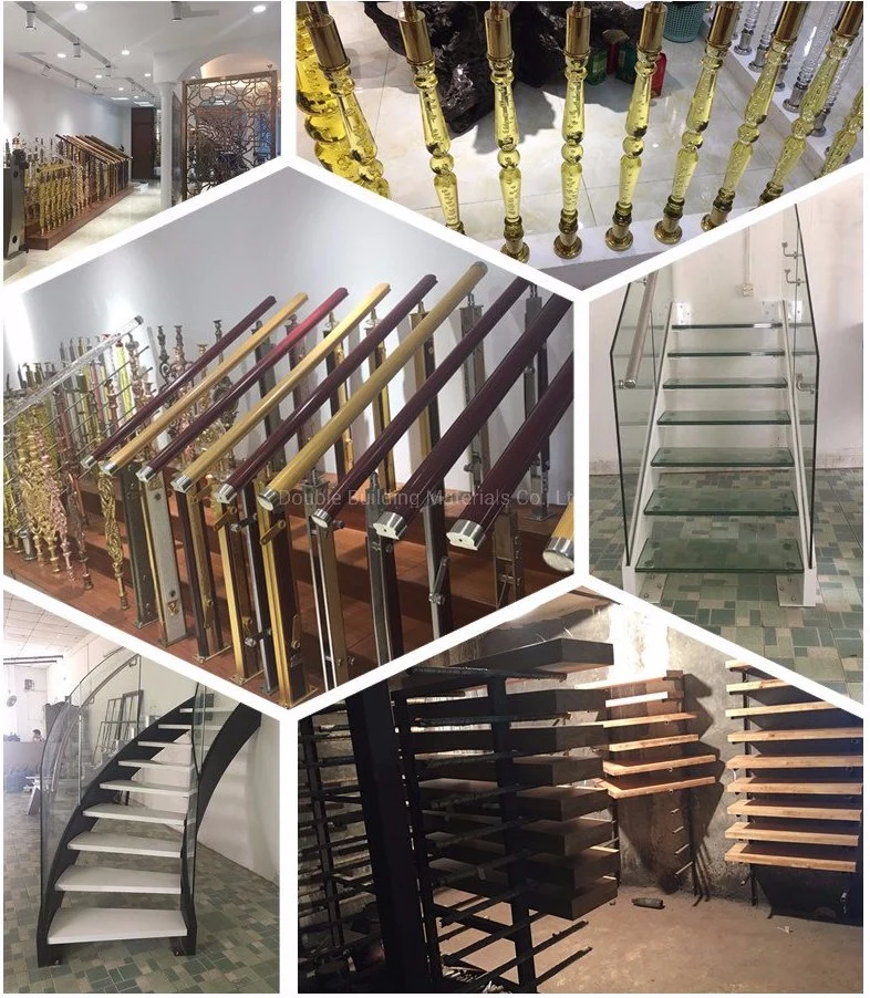 Customized DIY Staircase Kits Solid Wood Steel Floating Stairs