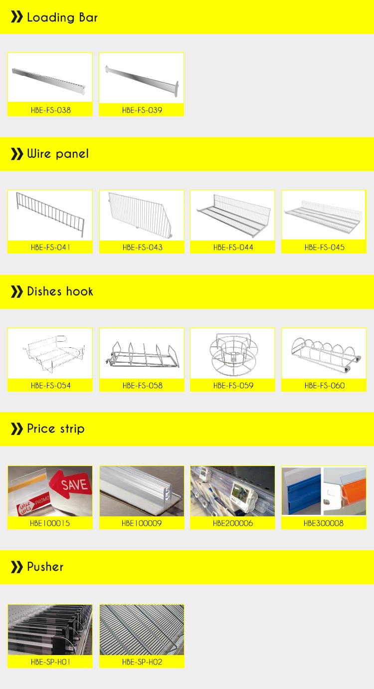 Wall Type Single Sided Wire Mesh Cheap Price Supermarket Shelving