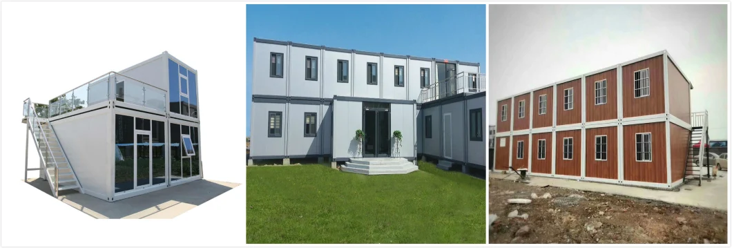 Portable Floating Combination House Design Container House for Labor Camp with Kitchen / Toilet / Living Room