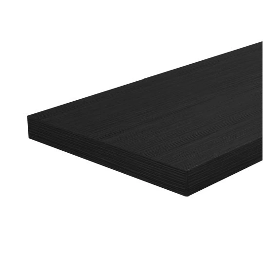 Slatwall & Wall Mate Customized 600X300mm Shop Design Display Factory Black MDF Shelves