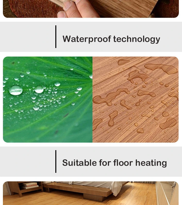 12mm Thickness AC3 Small Embossd Floating Wood Laminate Flooring
