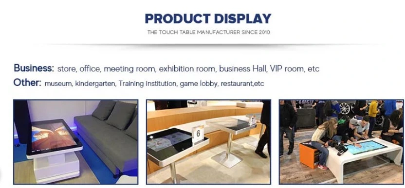 2019 Floor Standee Table for Coffee or Restaurant Customize Interactive Touch Screen Table Multitouch Table