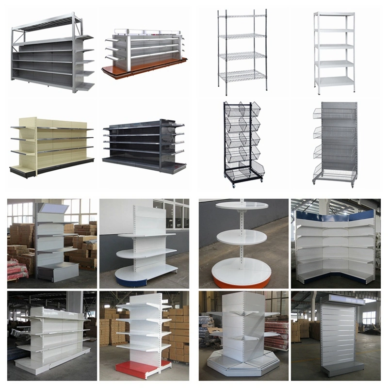 Grocery Store Shelving Steel Panel Storage Rack Goods Display Shelves