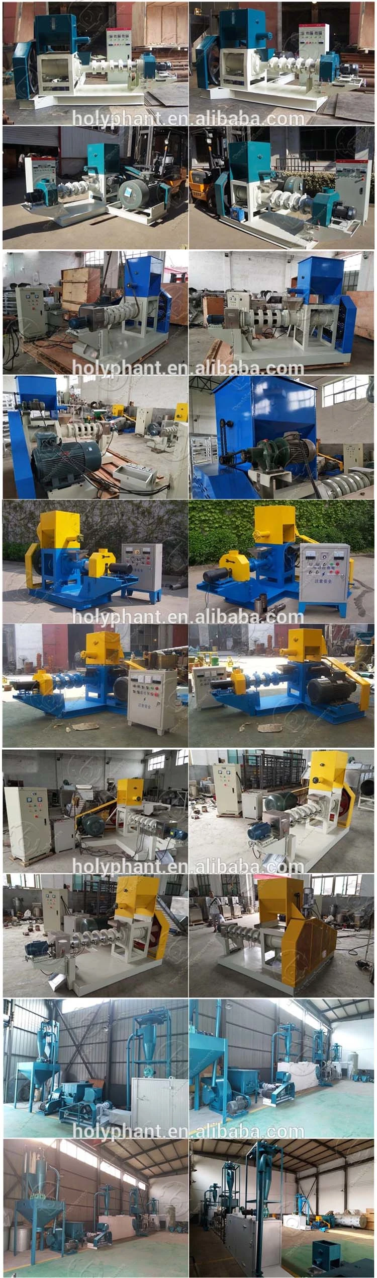 40-4000kg/H Small Floating Sinking Fish Food Feed Pellet Extruder Machine