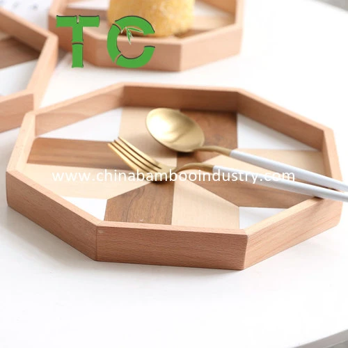Wood Tray Wood Octagon Serving Trays Wood Platters & Dish Plates Coffee Table Tray