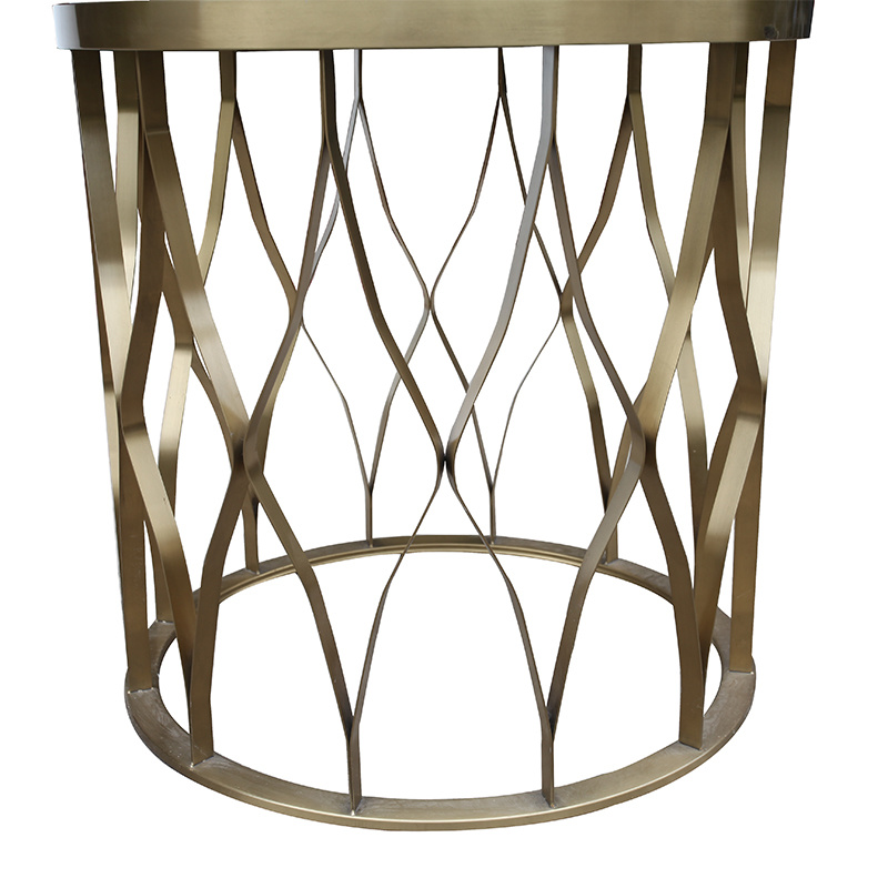 Studio Designs Home Camber Nesting Table Metal and Marble Side Tables