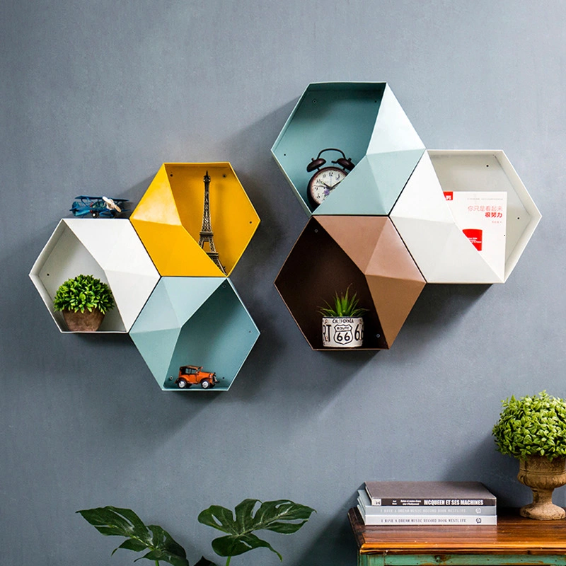 New Design Display Products Modern Style Storage Home Bathroom Metal Wall Shelf
