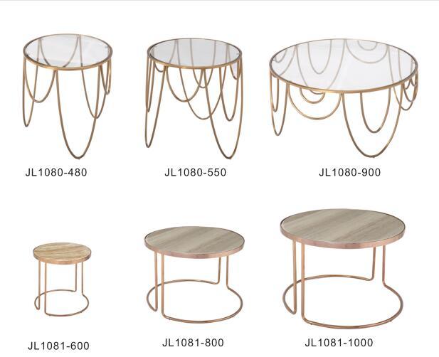 Customized Light Luxury Modern Marble Round Coffee Table Tea Tables for Middle East