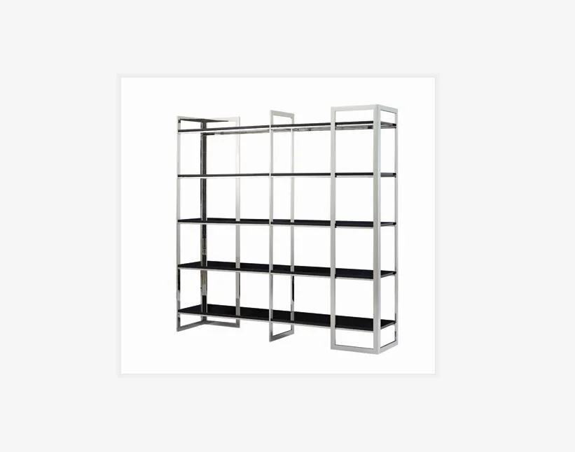 5-Tier Bookcase and Shelves Modern Metal Bookshelf for Home Decor