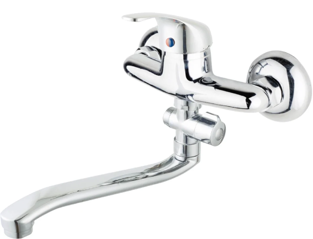 Hot Sale Kitchen Faucet Wall Mounted Zinc with Chrome